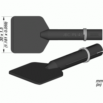 Жало JBC Iron Tips прямое лезвие для сетевых паяльников 30ST, 40ST, SL2020, IN2100 1.5 × 30 мм 12A000668