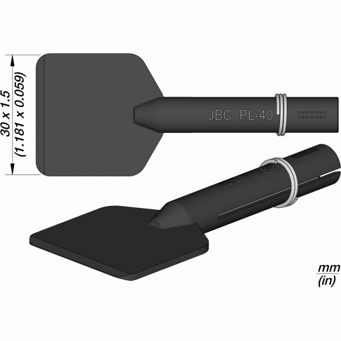 Жало JBC Iron Tips прямое лезвие для сетевых паяльников 30ST, 40ST, SL2020, IN2100 1.5 × 30 мм 12A000668