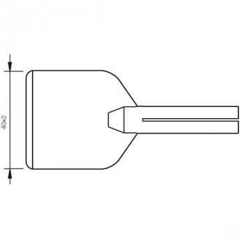 Жало прямое лезвие JBC 65ST Tips 2x40 мм для паяльника 65ST 12A000669