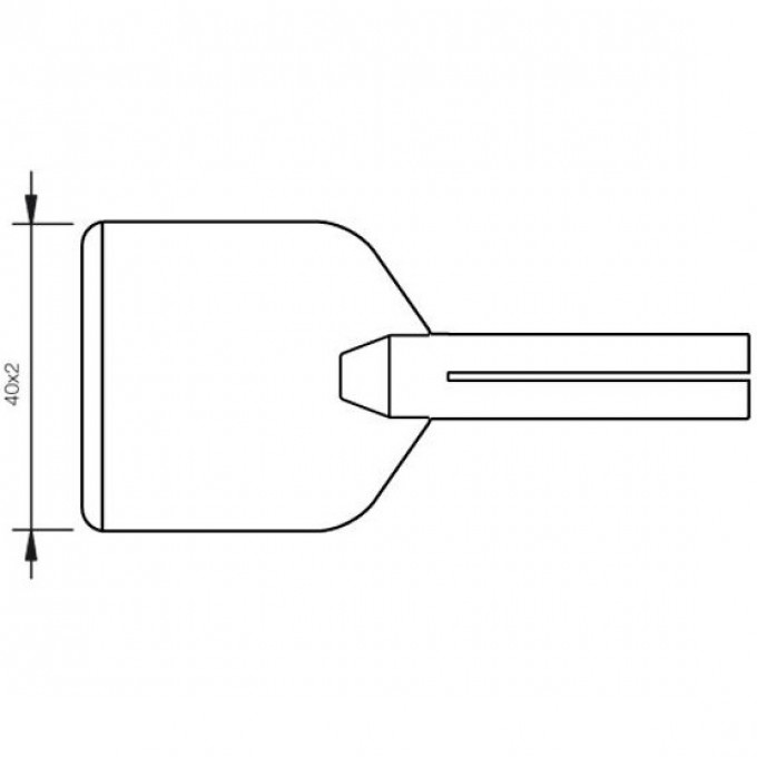 Жало прямое лезвие JBC 65ST Tips 2x40 мм для паяльника 65ST 12A000669