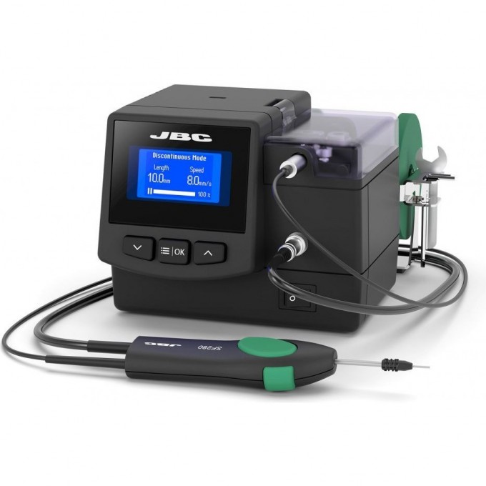 Станция подачи припоя цифровая JBC SF-210VB с USB и дымоуловителем 12A000691